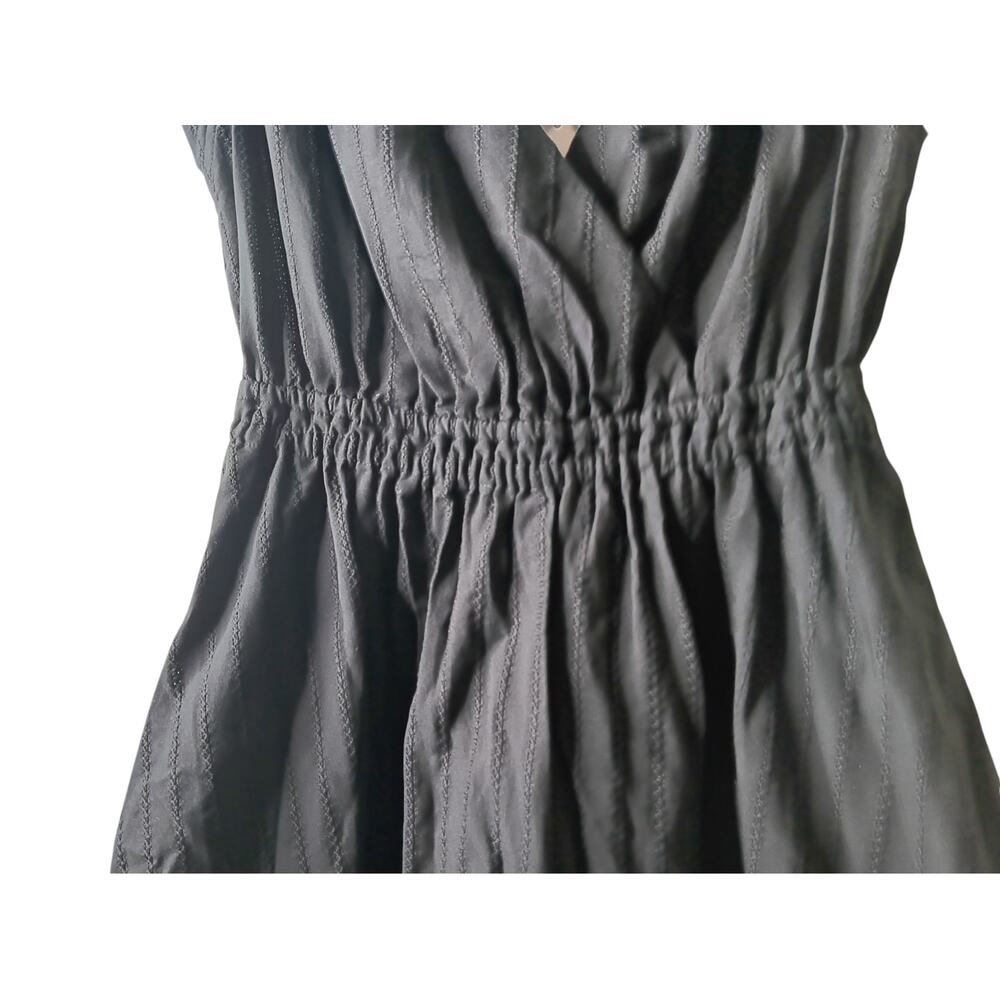 Derek Lam 10 Crosby Abby Black Cotton Tie Waist Mini Dress Sz 0 NWT $425 - Picture 8 of 16